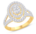 14KT Gold Diamond Women's Ring 1.00CTW