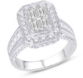 14KT Gold Diamond Women's Ring 1.75CTW