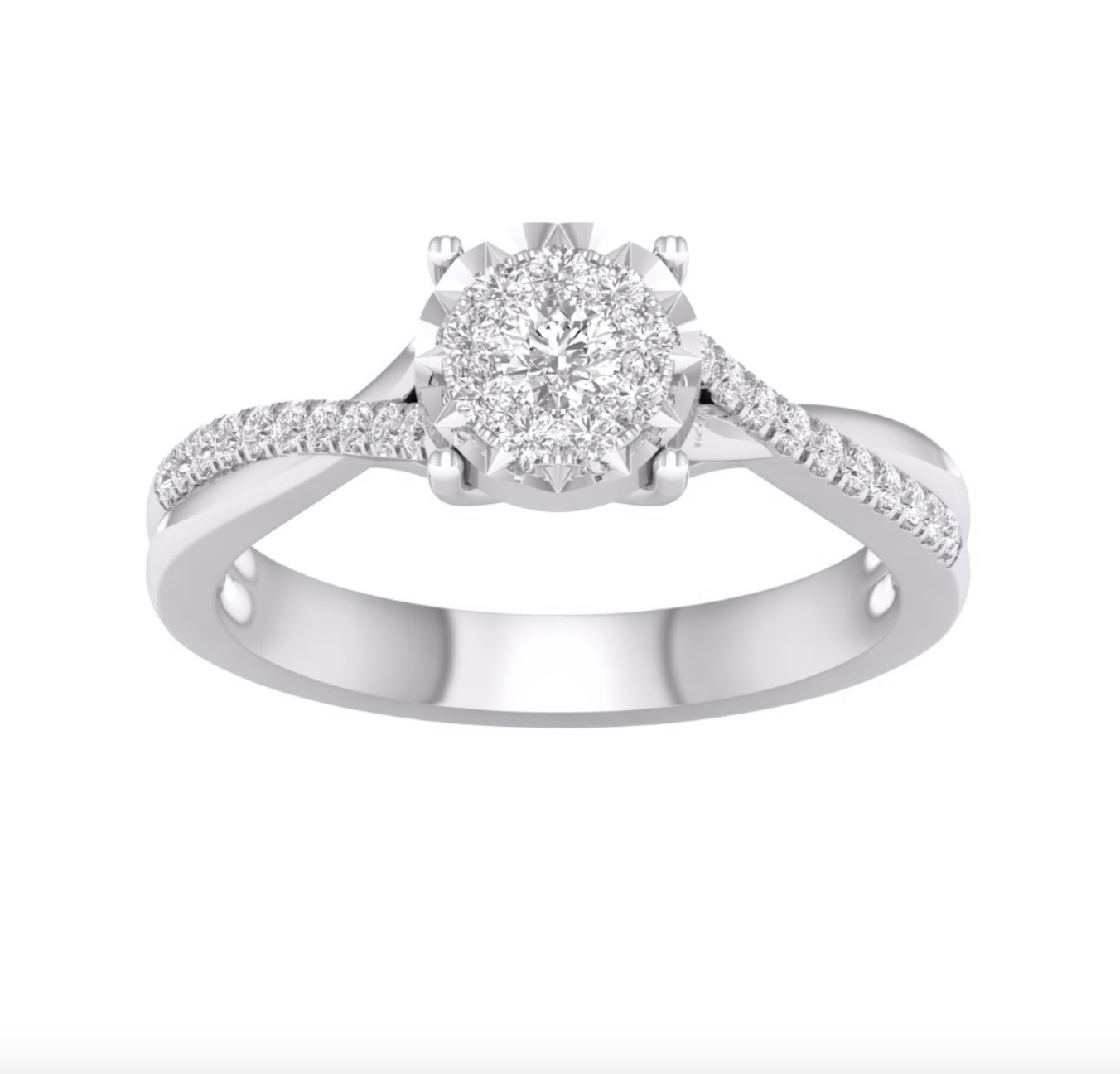 10KT Gold Diamond Women's Ring 0.25CTW