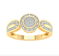 10KT Gold Diamond Women's Ring 0.10CTW