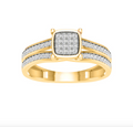 10KT Gold Diamond Women's Ring 0.15CTW