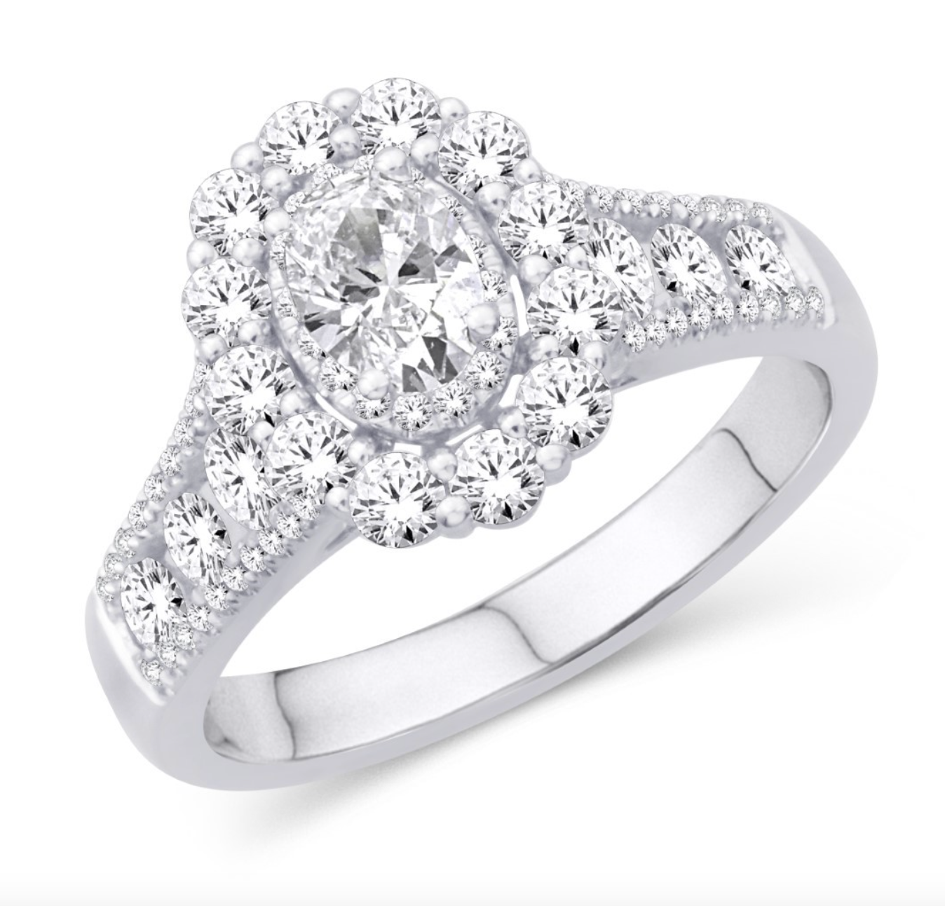 14KT Gold Diamond Women's Ring 1.50CTW