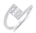 14KT Gold Diamond Women's Ring 0.33CTW