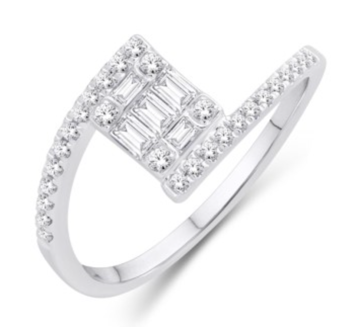 14KT Gold Diamond Women's Ring 0.33CTW