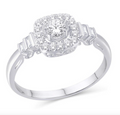 14KT Gold Diamond Women's Ring 0.36CTW