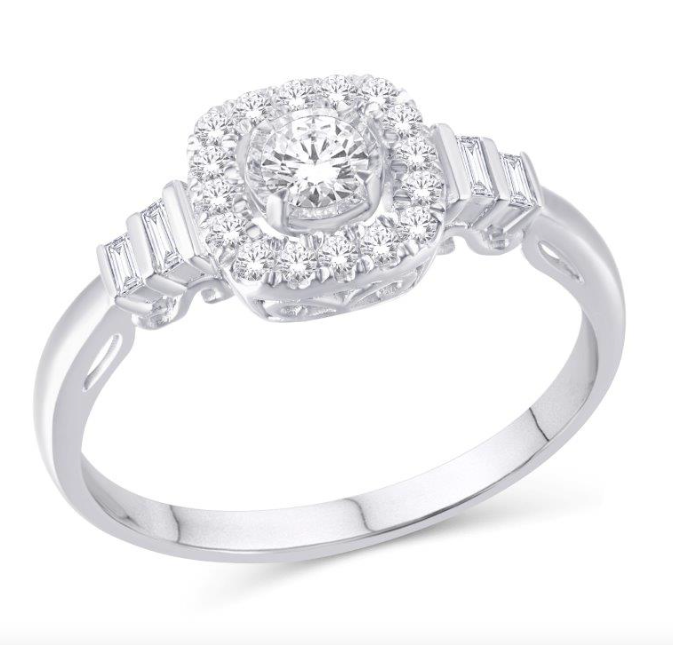 14KT Gold Diamond Women's Ring 0.36CTW