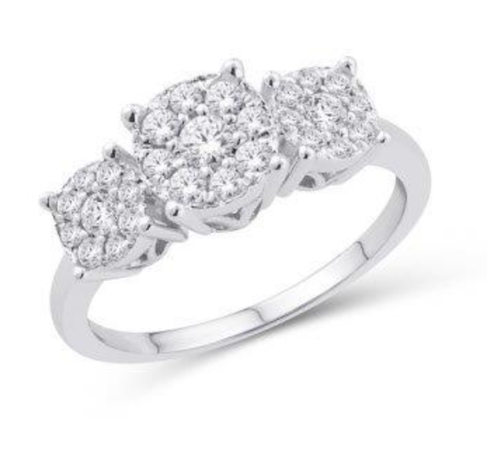 10KT Gold Diamond Women's Ring 0.50CTW