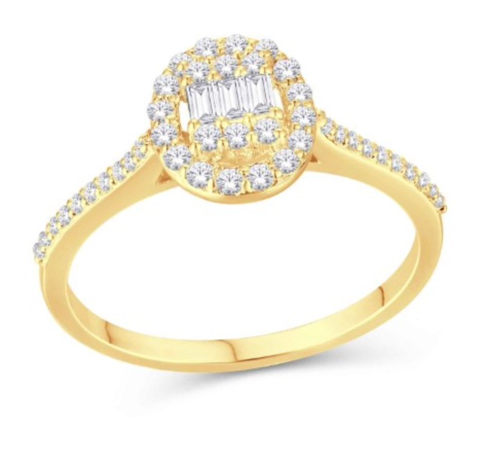 10KT Gold Diamond Women's Ring 0.20CTW
