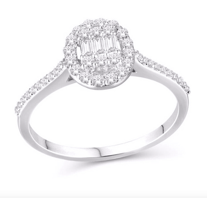 10KT Gold Diamond Women's Ring 0.33CTW