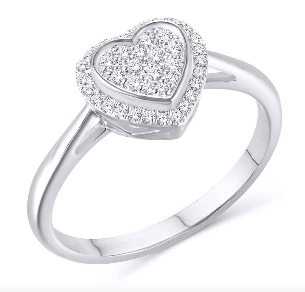10KT Gold Diamond Women's Ring 0.20CTW