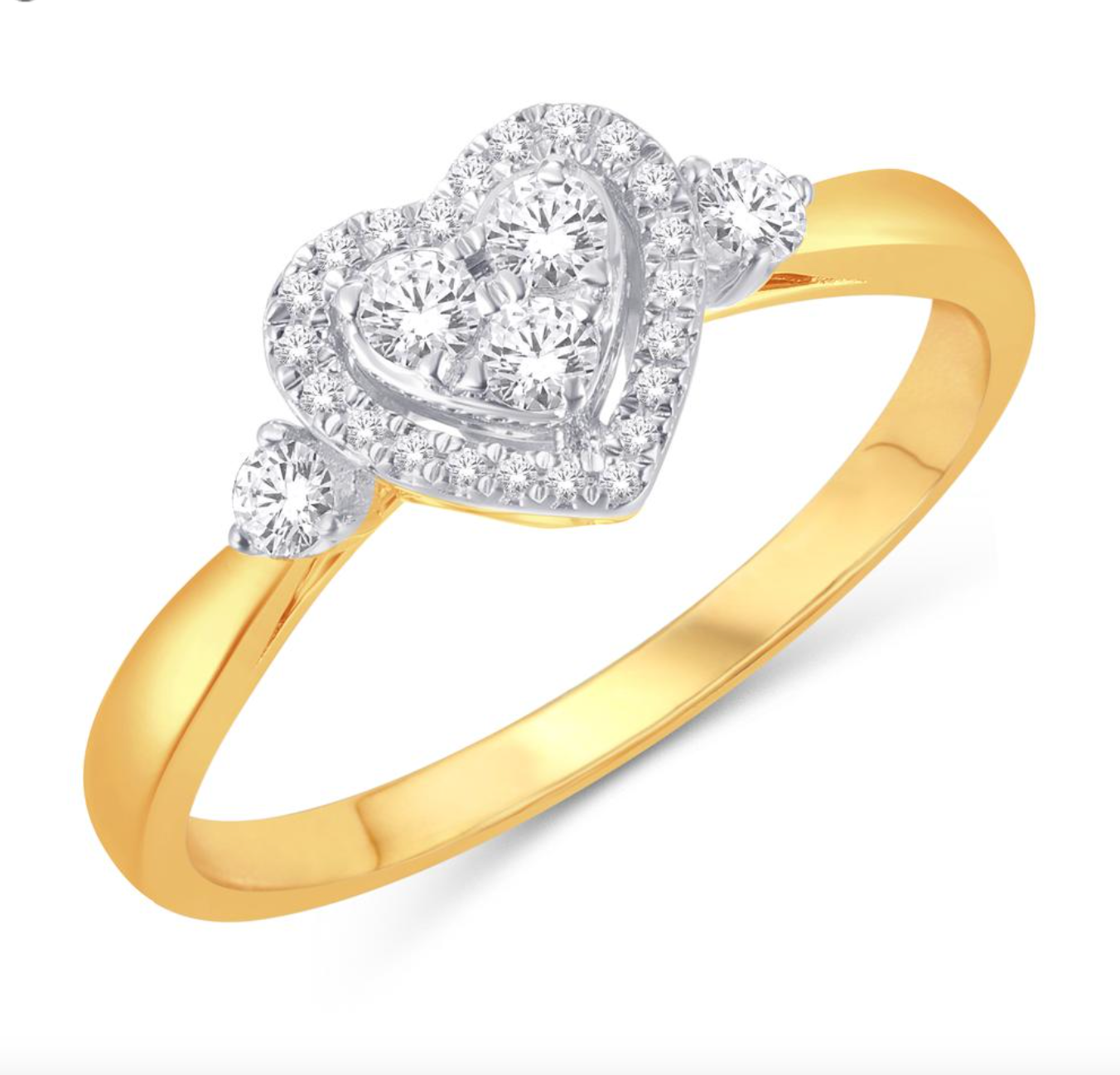 10KT Gold Diamond Women's Ring 0.24CTW