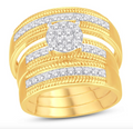10K Trio Bridal Set 0.50CTW