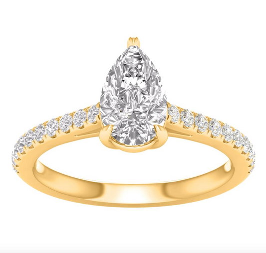 14KT Gold Diamond Women's Ring 1.25CTW(LAB GROWN DIAMONDS)