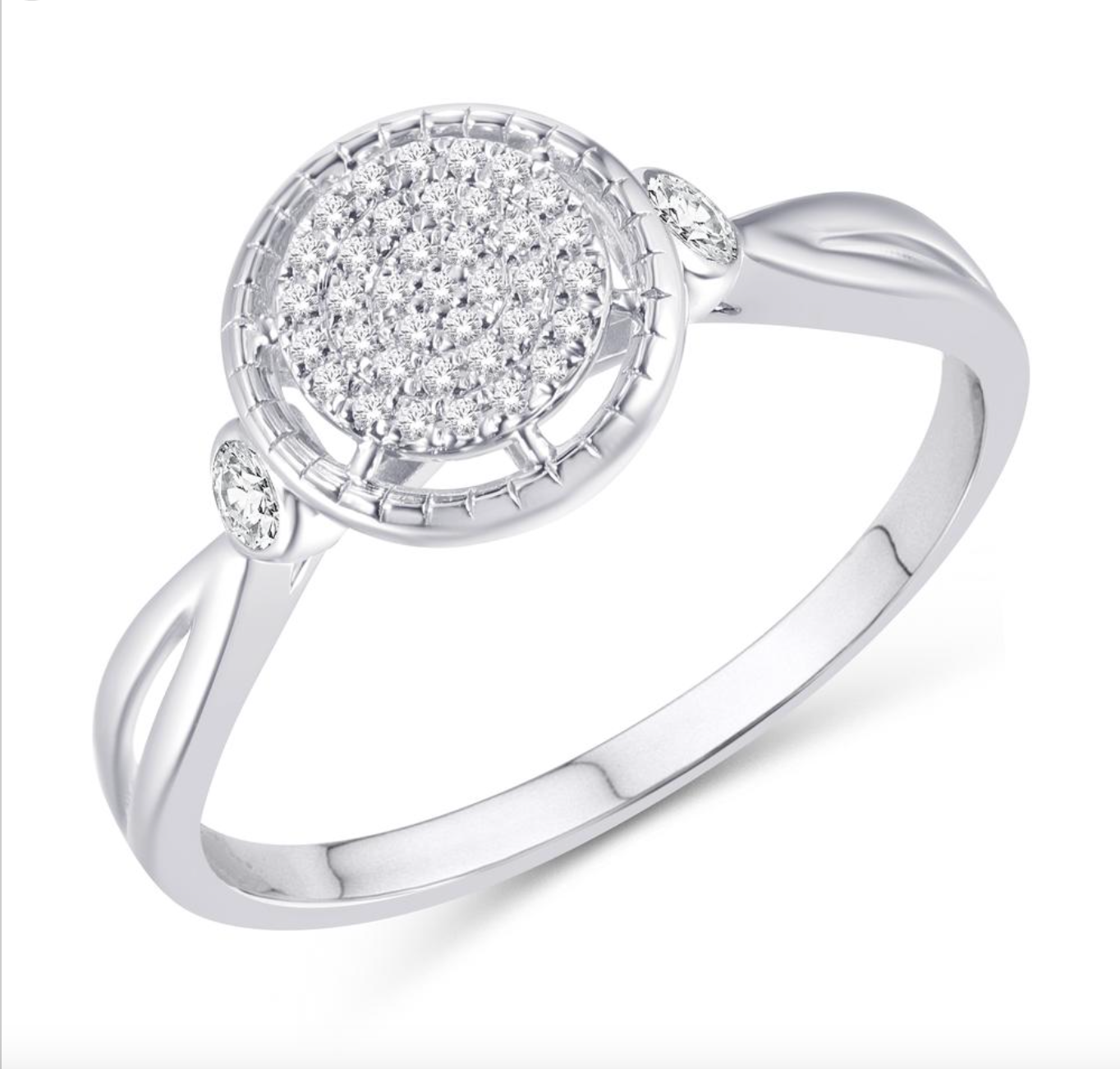 10K Gold Diamond Women's Ring 0.13CTW