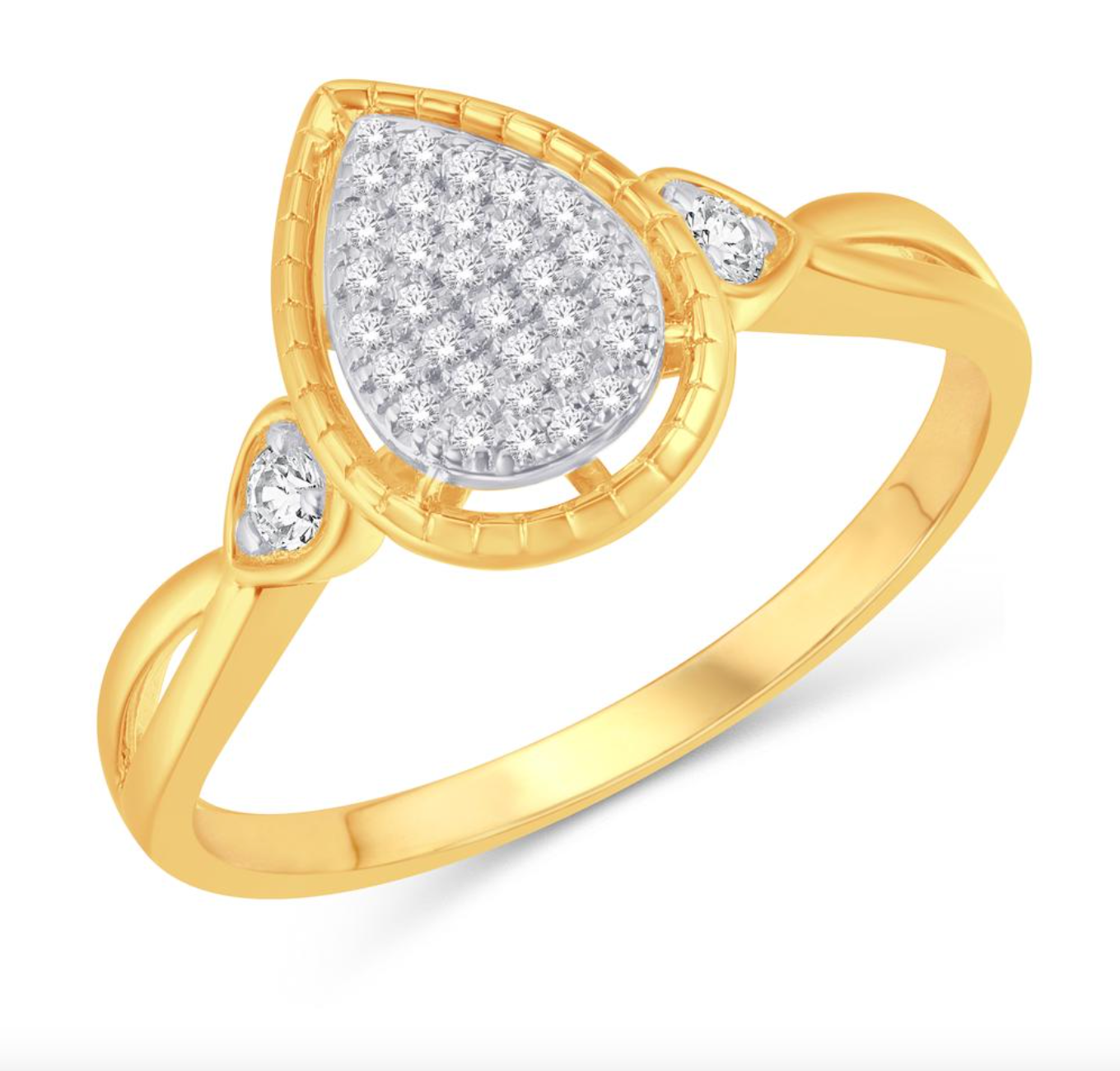 10K Gold Diamond Women's Ring 0.15CTW