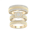 10K Trio Bridal Set 0.75CTW