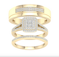 10K Trio Bridal Set 0.50CTW