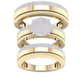 10K Trio Bridal Set 0.60CTW