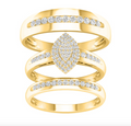 10K Trio Bridal Set 0.50CTW