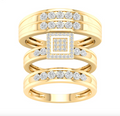 10K Trio Bridal Set 0.33CTW