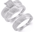 14K Trio Bridal Set 0.33CTW