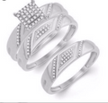 14K Trio Bridal Set 0.25CTW