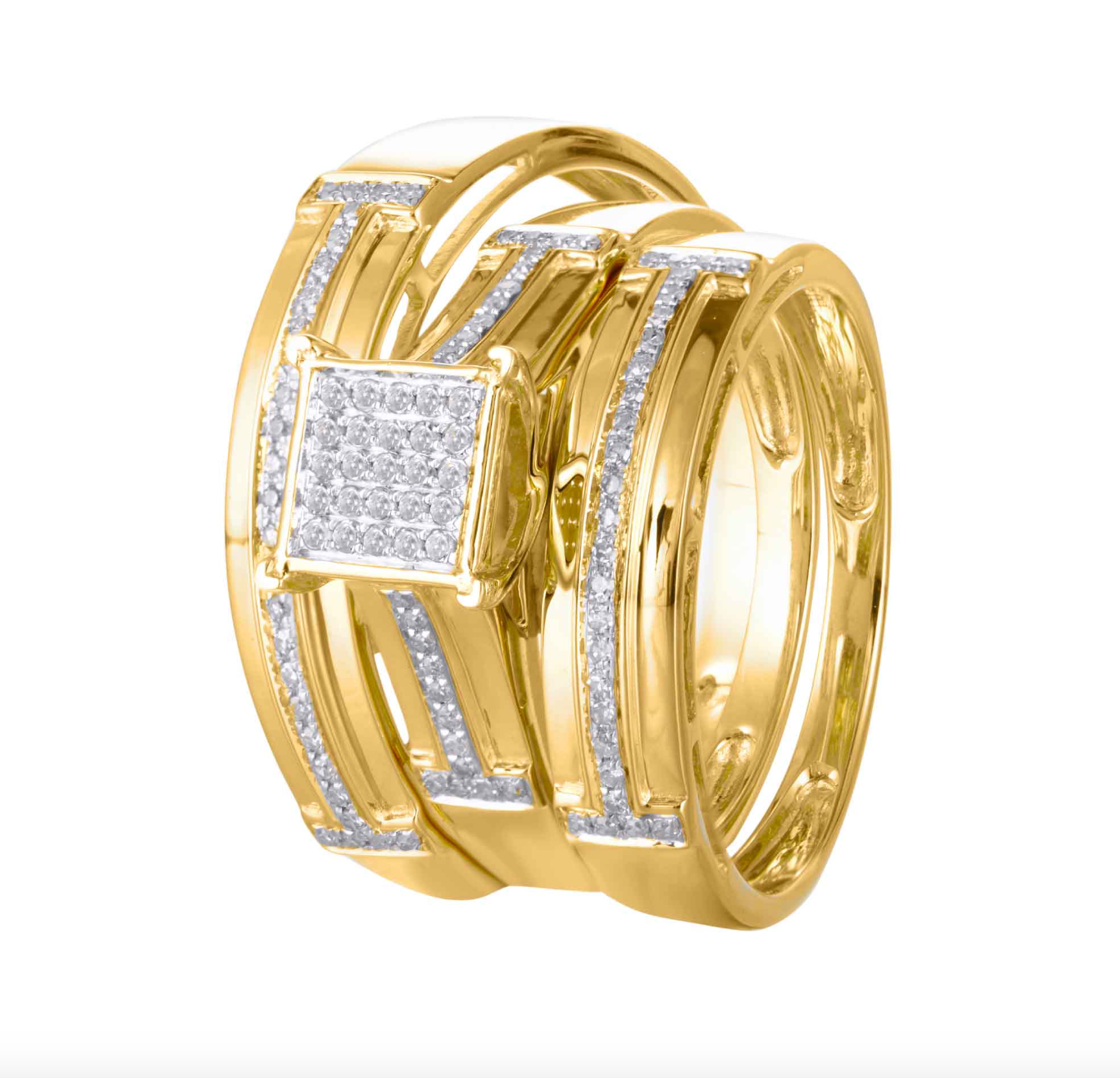 14K Trio Bridal Set 0.25CTW