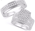 14K Trio Bridal Set 1.00CTW