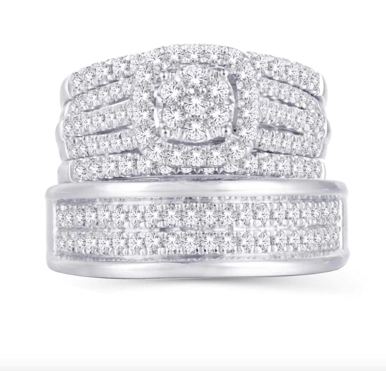 14K Trio Bridal Set 1.50CTW