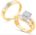 10K Trio Bridal Set 1.35CTW