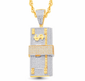 10K Gold Diamond Pendant 0.99CT