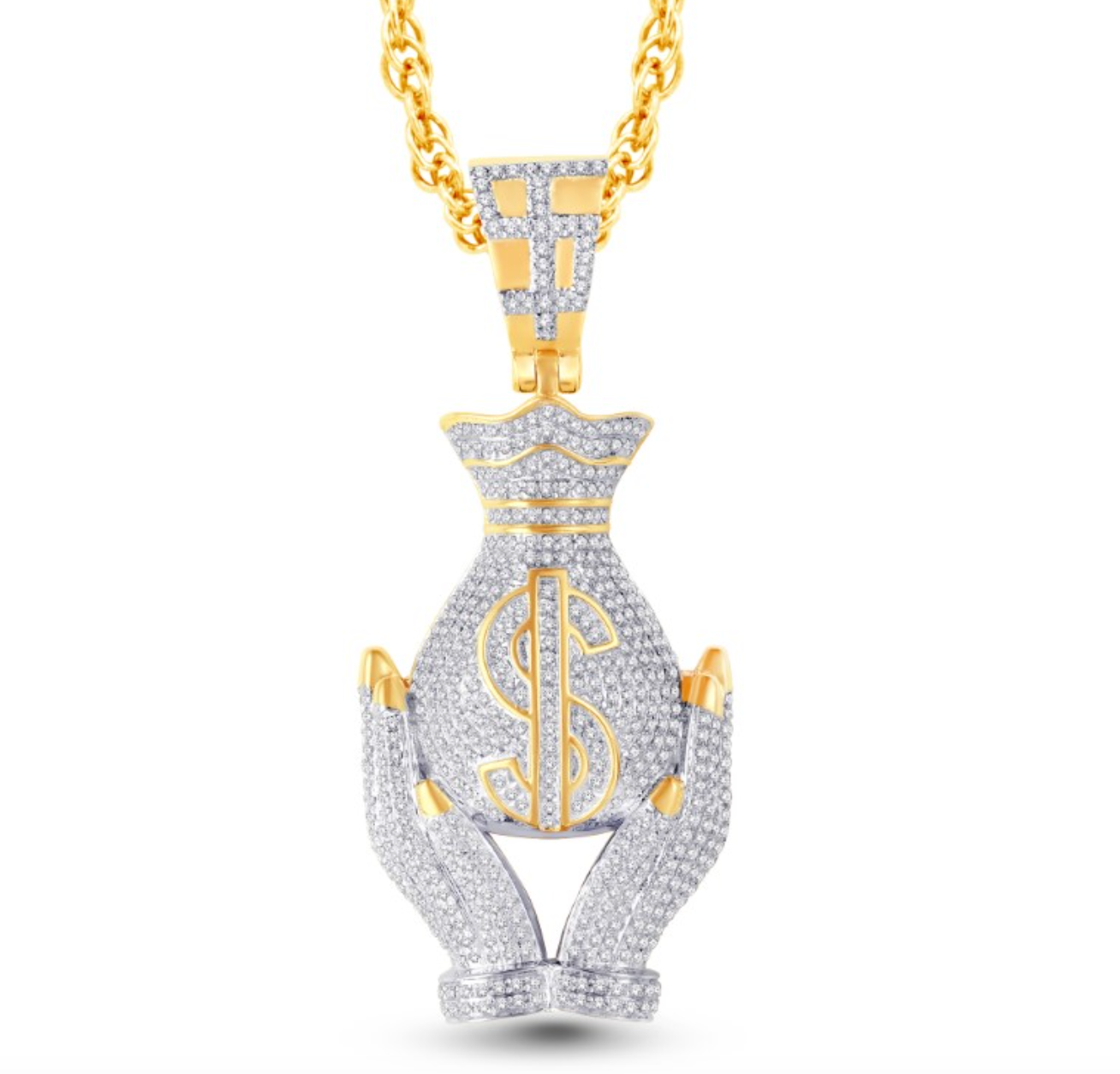 10K Gold Diamond Pendant 1.271CT