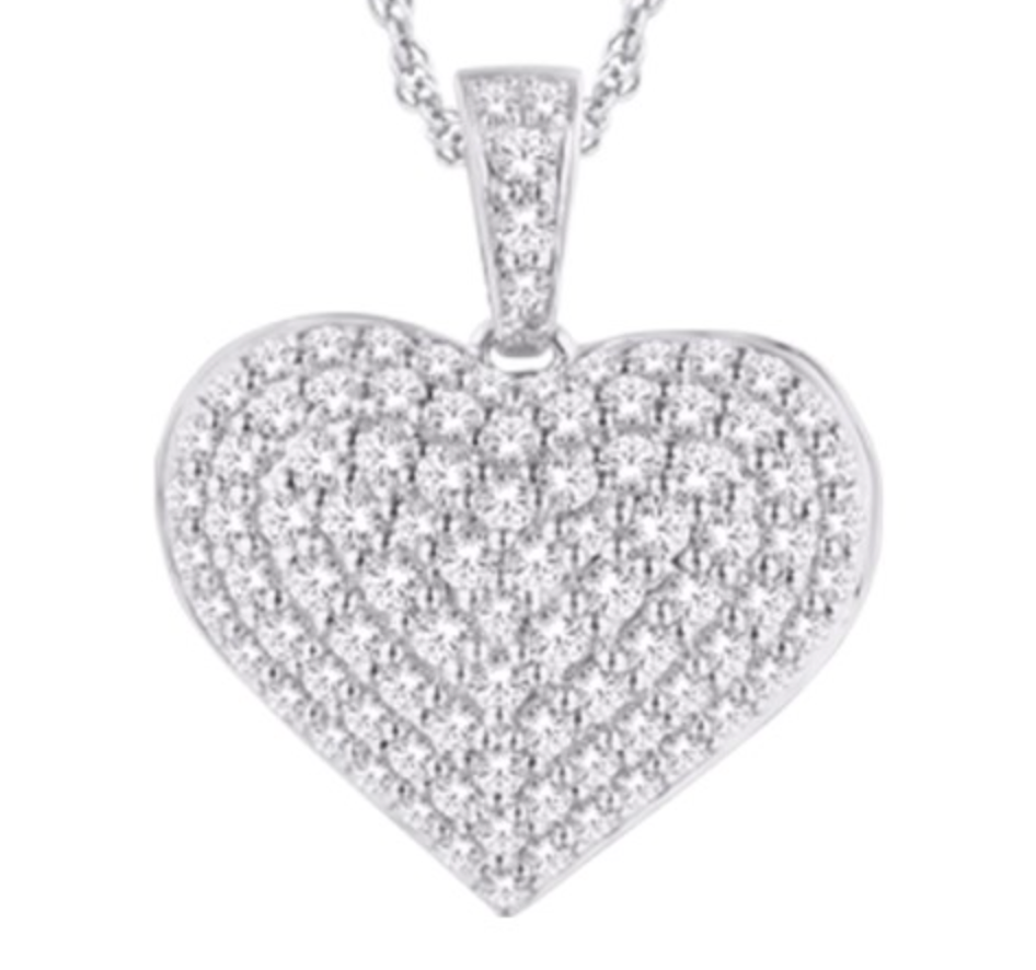 10K Gold Diamond Pendant 2.00CT