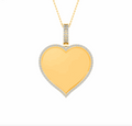 10K Gold Diamond Custom Memory Charm Pendant 0.20T