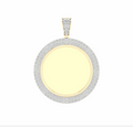 10K Gold Diamond Custom Memory Charm Pendant 1.00CT