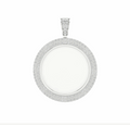 10K Gold Diamond Custom Memory Charm Pendant 1.00CT