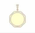10K Gold Diamond Custom Memory Charm Pendant 0.75CT