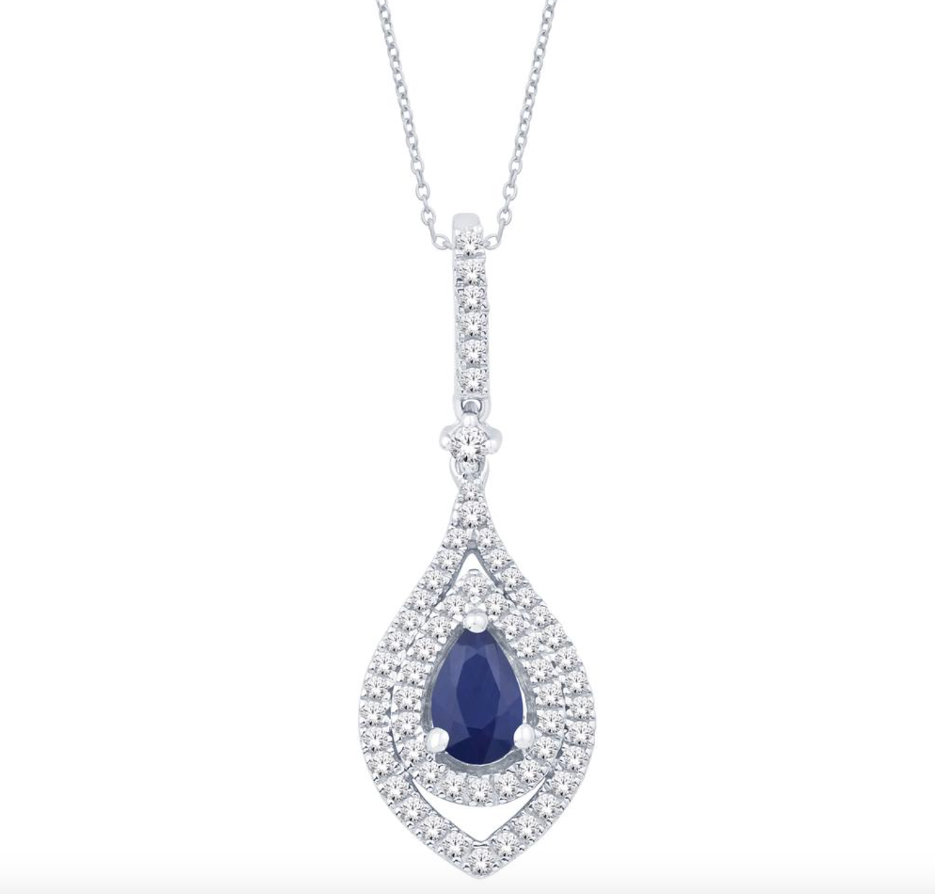 14K Gold Diamond Pendant with Chain 0.30CTW