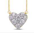 14K Gold Diamond Pendant with Chain 0.40CTW