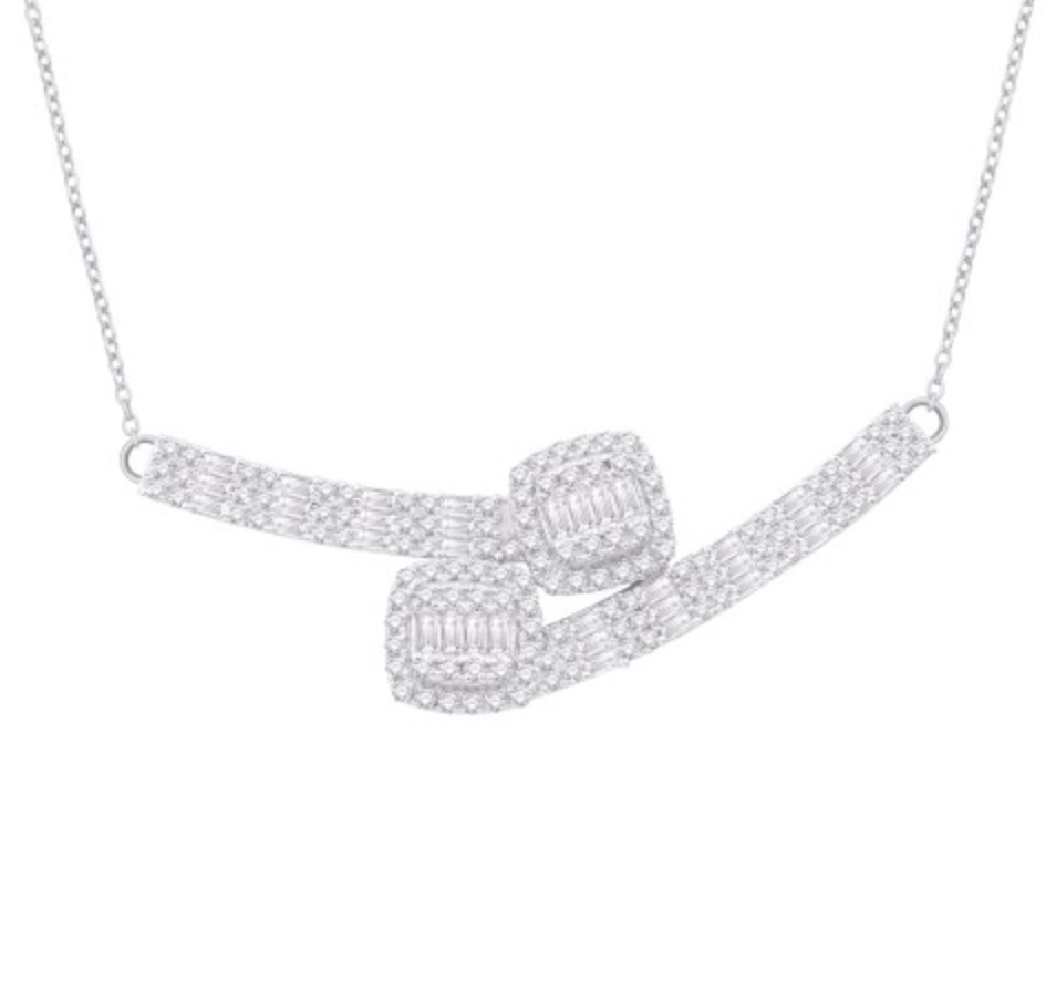 14K Gold Diamond Pendant with Chain 0.82CTW