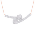 14K Gold Diamond Pendant with Chain 0.82CTW