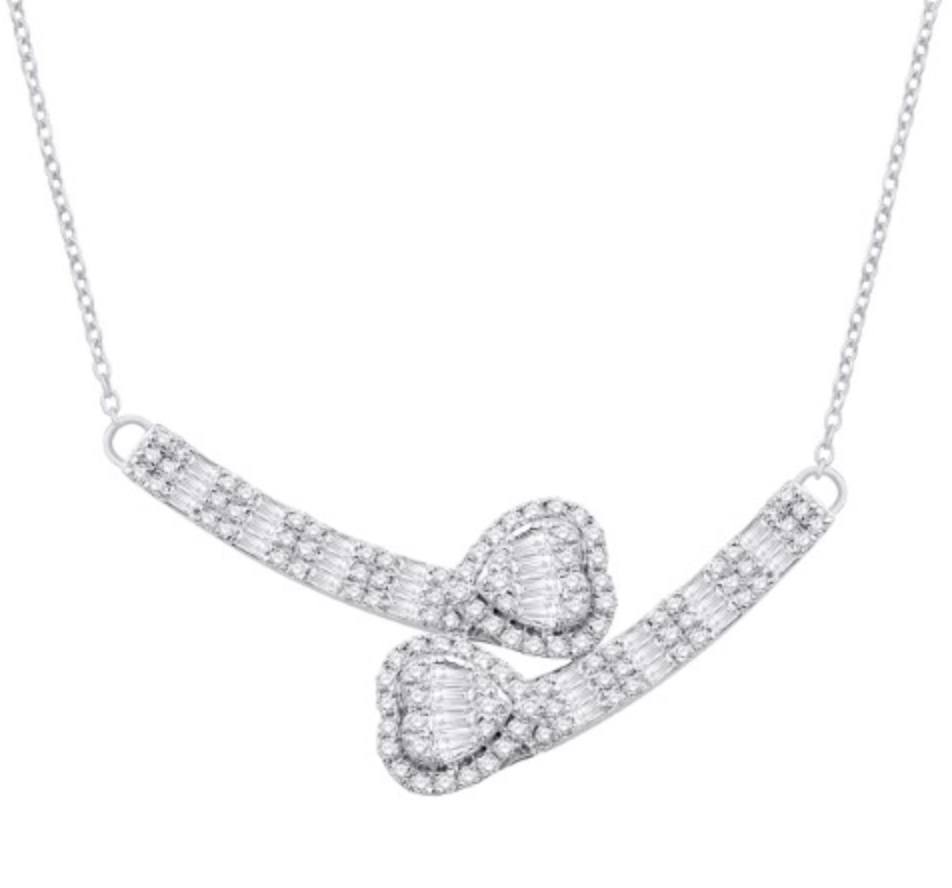 10K Gold Diamond Pendant with Chain 0.78CTW