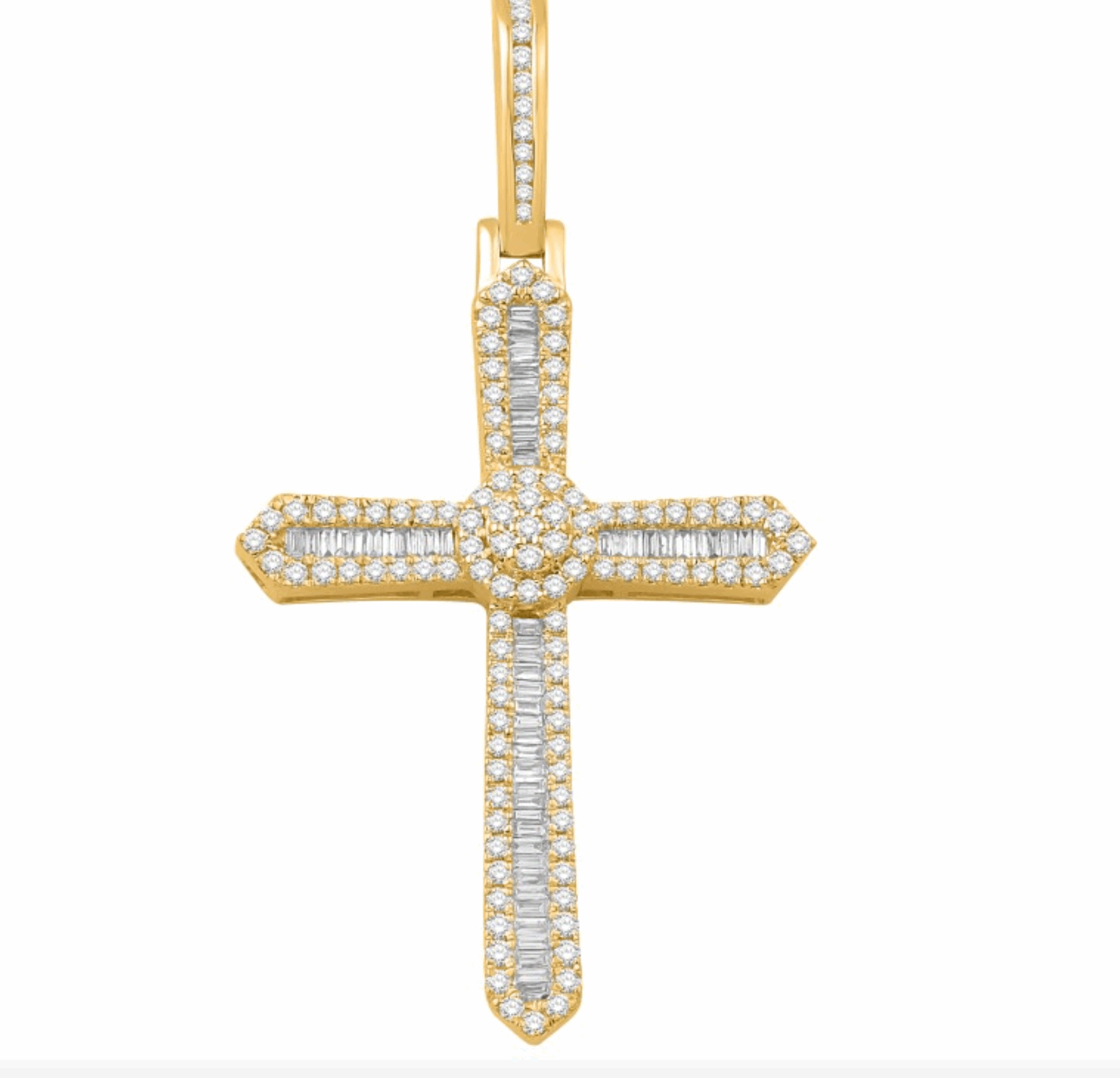 10K Gold Diamond Pendant 0.98CT