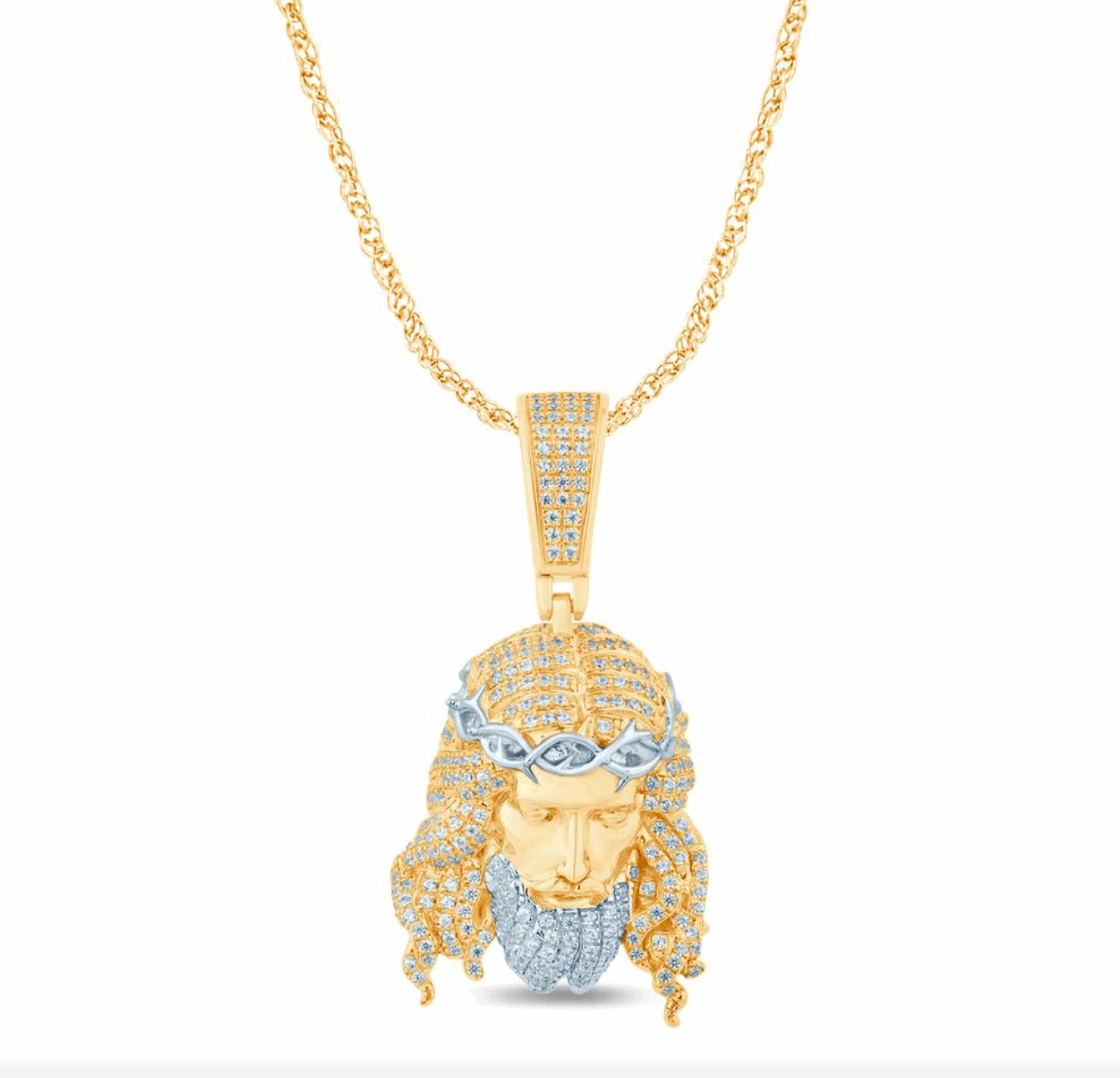 10K Gold Diamond Pendant 0.70CT