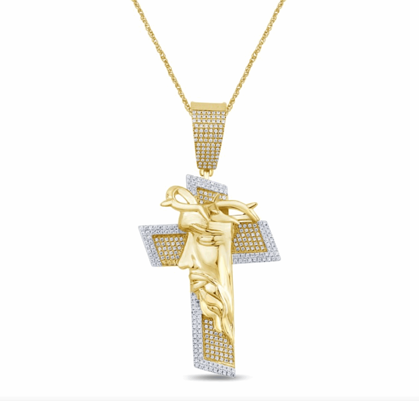 10K Gold Diamond Pendant 0.50CT