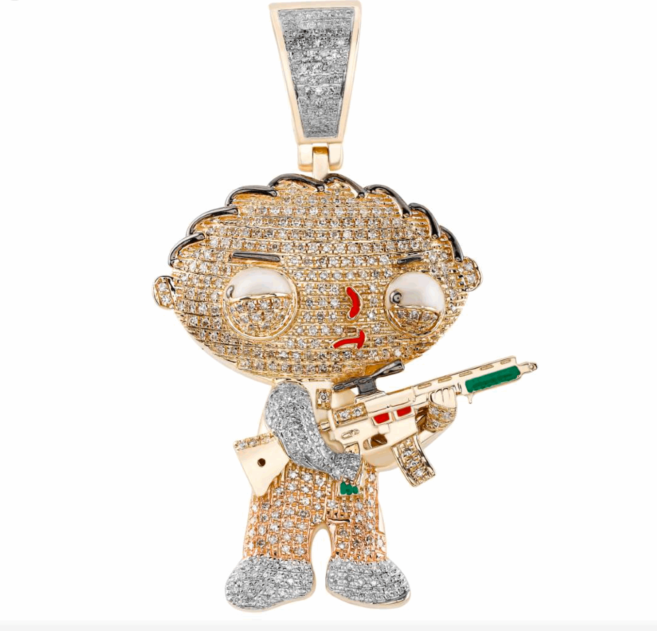 10K Gold Diamond Pendant 0.83CT