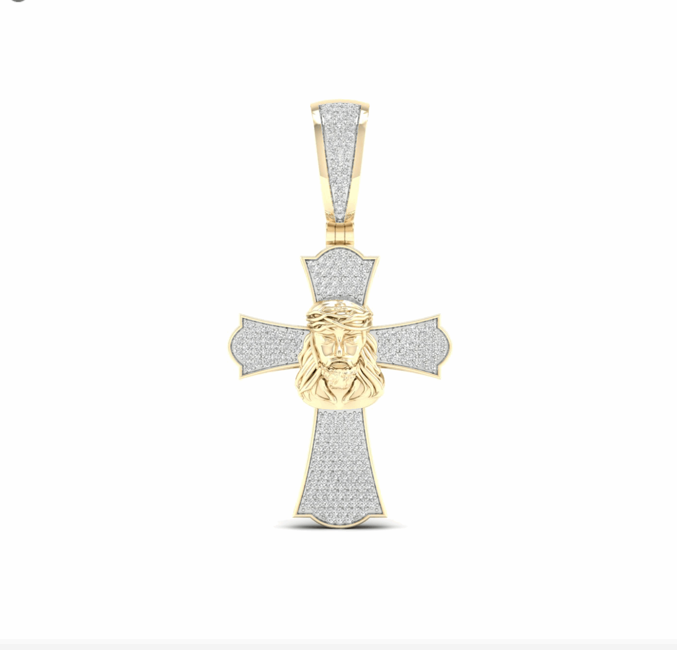 10K Gold Diamond Pendant 0.50CT