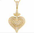 10K Gold Diamond Pendant 1.00CT