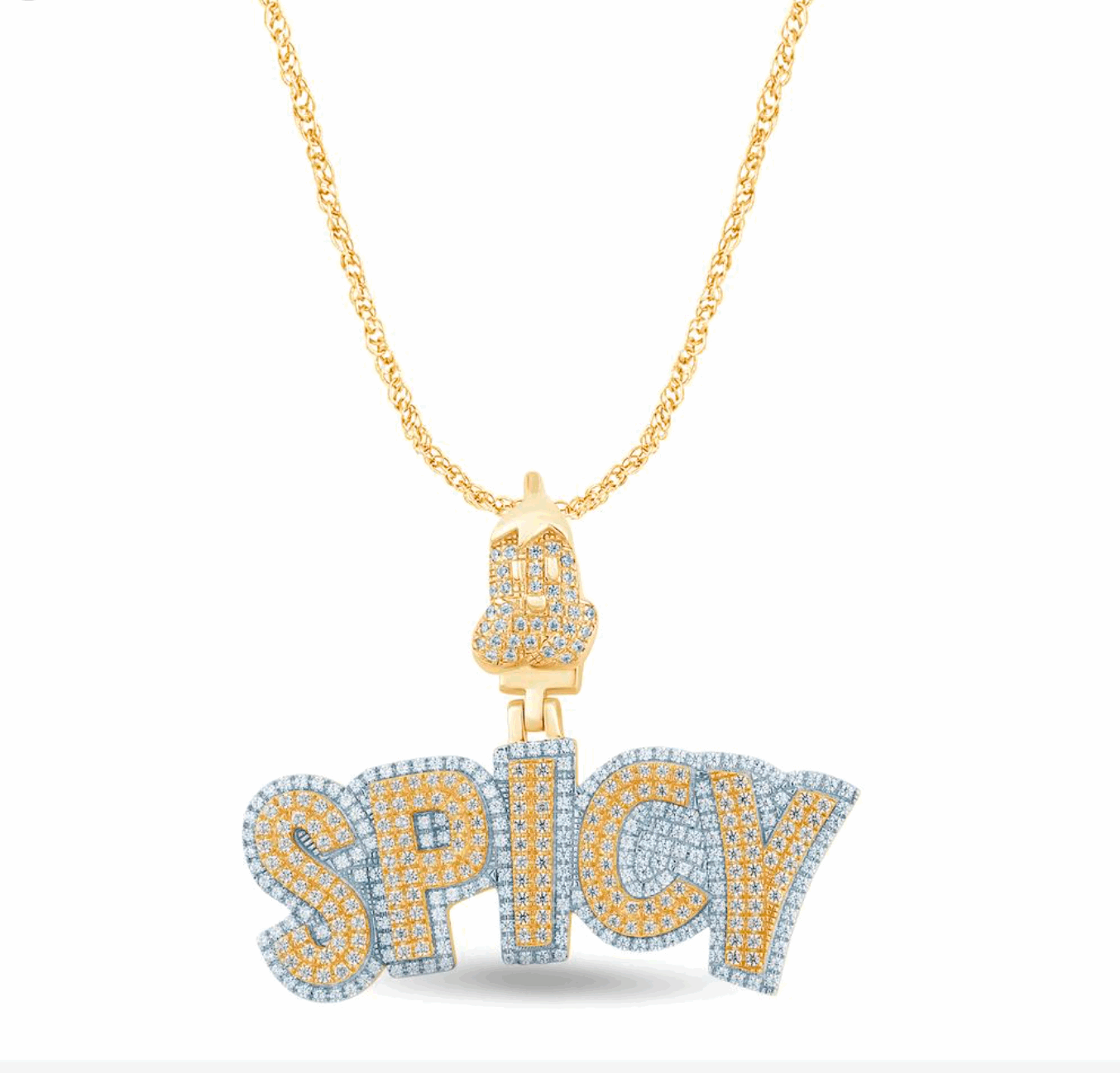 10K Gold Diamond Pendant 1.00CT