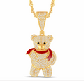 10K Gold Diamond Pendant 1.08CT